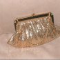 Vintage WHITING & DAVIS Gold Metal-Mesh Evening Purse