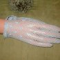 1950's Vintage Lavender French Crochet Cotton Dress Gloves