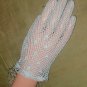 1950's Vintage Lavender French Crochet Cotton Dress Gloves