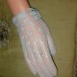 1950's Vintage Lavender French Crochet Cotton Dress Gloves