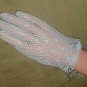 1950's Vintage Lavender French Crochet Cotton Dress Gloves