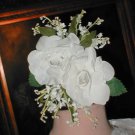 Bridal Headpiece on a Comb of Gardenias & Lily of the Valley