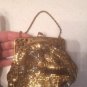 Vintage 1930's Whiting & Davis Gold Metal Mesh Evening Purse w/ Filigree Frame