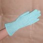 1940's Vintage Light-Blue Crochet Dress Gloves