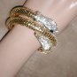 Vintage Gold Metal Mesh Snake Bracelet