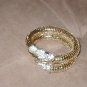 Vintage Gold Metal Mesh Snake Bracelet