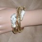 Vintage Gold Metal Mesh Snake Bracelet