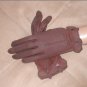Vintage 1950's Chocolate Brown Nylon Dress Gloves