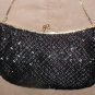 Vintage 1950's WALBORG Black Beaded Evening Bag Purse