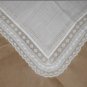 Antique White Lace Bridal Wedding Handkerchief