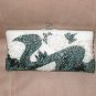1940's Vintage Art Deco Black & White Beaded Purse