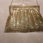 Vintage 1940's WHITING & DAVIS Gold Metal Mesh Purse