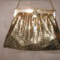 Vintage 1940's WHITING & DAVIS Gold Metal Mesh Purse