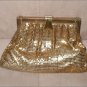 Vintage 1940's WHITING & DAVIS Gold Metal Mesh Purse