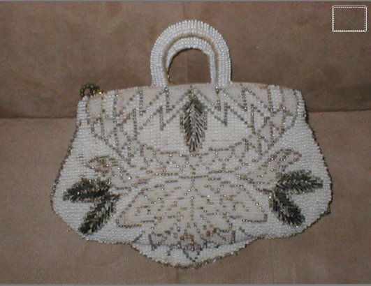 Antique 1920's Czech Beaded Purse