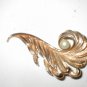 Vintage 1960's signed JUDY LEE Large Feather with Pearl Pin Brooch