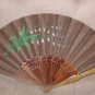 Antique Japanese Hand Painted Silk Fan circa1900