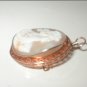 Antique Vintage 1910's Carved Shell Cameo Brooch Pendant 10k gold
