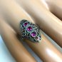Vintage Sterling Silver Ruby Ring size 6