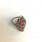 Vintage Sterling Silver Ruby Ring size 6