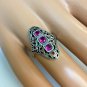 Vintage Sterling Silver Ruby Ring size 6