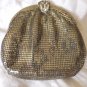 Vintage 1940's Silver Metal Mesh Purse w/ rhinestone clasp