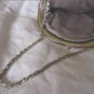 Vintage 1940's Silver Metal Mesh Purse w/ rhinestone clasp