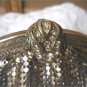 Vintage 1940's Silver Metal Mesh Purse w/ rhinestone clasp