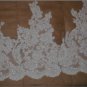 Wide Beaded French Alencon Lace Border