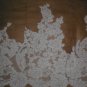 Wide Beaded French Alencon Lace Border