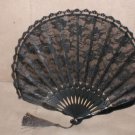 Vintage Black Lace Folding Fan