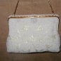 Vintage 1930's White Beaded Evening Purse made in France
