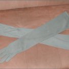 Vintage 1950's Khaki-Green Opera-length Long Gloves