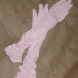Vintage 1940's Pink Long Formal Gloves