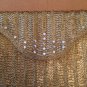 Vintage 1960's WALBORG Gold Beaded Evening Bag Purse