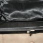 Vintage 1960's Black Silk Satin w/ Rhinestones Evening Clutch Purse