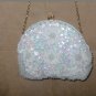Vintage Light Blue Beaded Evening Bag Purse