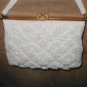 Vintage 1930's White Beaded Evening Purse by WALBORG