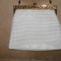 1950's Vintage Whiting & Davis WHITE Metal Mesh Evening Bag