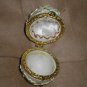 Vintage Hinged handpainted Porcelin Egg Trinket Box