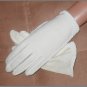 Vintage 1940's Beaded White Cotton Gloves