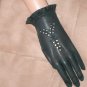 Vintage 1940's Black rayon Eyelet Dress Gloves by KAYSER