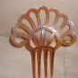Vintage Celluloid Peineta Hair Comb: Tortoise Shell w/ rhinestones