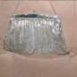 1950's Vintage Whiting & Davis SILVER Metal Mesh Purse