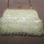 Vintage Pale YELLOW Beaded Evening Purse