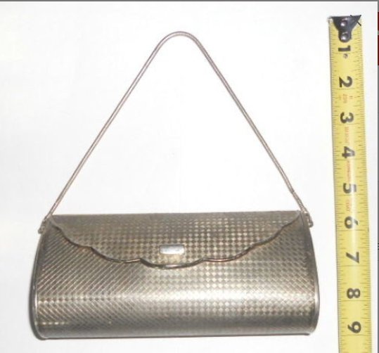 Vintage 1950's Hard-Shell Metal minaudiere Purse by VOLUPTE