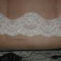 Vintage Fine imported French Alencon Beaded Lace Border ivory