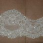 Vintage Fine imported French Alencon Beaded Lace Border ivory