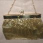 RARE Vintage WHITING & DAVIS Gold Metal-Mesh Evening Purse