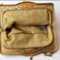 Vintage 1940's WHITING & DAVIS Gold Metal Mesh Purse w/ Filigree Frame